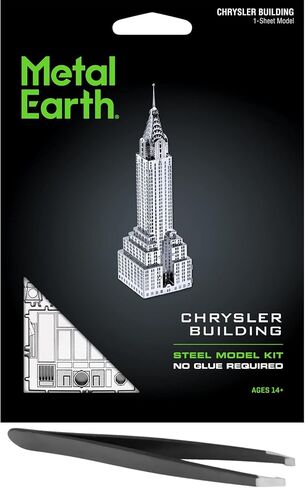 مجموعة نماذج معدنية ثلاثية الأبعاد من Metal Earth Chrysler Building مع ملاقط رائعة in Saudi Arabia