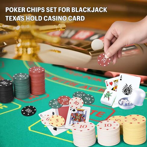 Poker Chips, Denomination Poker Chips Set with Storage Box, Plastic Chips for Games, Colorful Poker Chips, Poker Chips 100, Counting Chips, Mini Poker Chips for Homes Casino Card Games（5/10/20/50/100 in Saudi Arabia