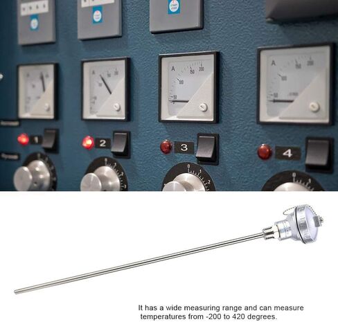 1/2" NPT Thread Thermocouple Terminal Head RTD PT100 Stainless steel Temperature Sensor Probe (100mm) in Saudi Arabia