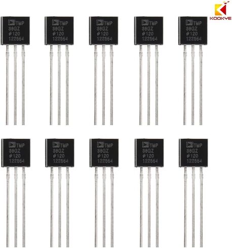 KOOKYE 5pcs TMP36 Temperature Sensor Precision Analog Output for for Arduino Raspberry Pi Microcontroller in Kuwait