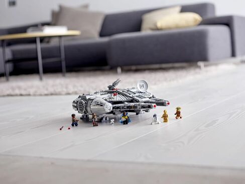 LEGO Star Wars Millennium Falcon 75257 Building Set - Starship Model with Finn, Chewbacca, Lando Calrissian, Boolio, C-3PO, R2-D2, and D-O Minifigures, The Rise of Skywalker Movie Collection in Saudi Arabia