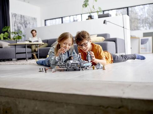 LEGO Star Wars Millennium Falcon 75257 Building Set - Starship Model with Finn, Chewbacca, Lando Calrissian, Boolio, C-3PO, R2-D2, and D-O Minifigures, The Rise of Skywalker Movie Collection in Saudi Arabia
