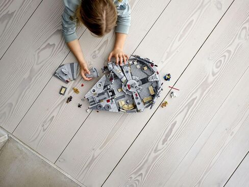 LEGO Star Wars Millennium Falcon 75257 Building Set - Starship Model with Finn, Chewbacca, Lando Calrissian, Boolio, C-3PO, R2-D2, and D-O Minifigures, The Rise of Skywalker Movie Collection in Saudi Arabia