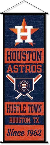 Houston Astros Banner and Scroll Sign in Saudi Arabia