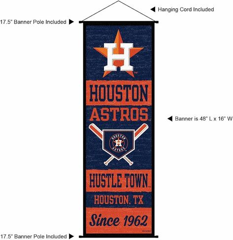 Houston Astros Banner and Scroll Sign in Saudi Arabia