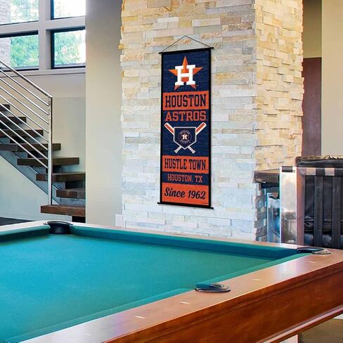 Houston Astros Banner and Scroll Sign in Saudi Arabia
