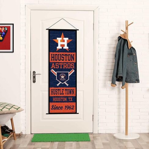 Houston Astros Banner and Scroll Sign in Saudi Arabia