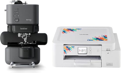 Brother Skitch Single-Needle Embroidery Machine and SP1 Sublimation Printer in Saudi Arabia