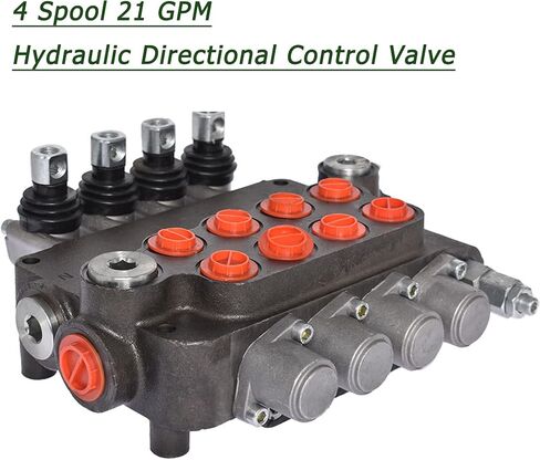 Timunr 4 Spool 21 GPM Hydraulic Directional Control Valve, 3600 PSI SAE Ports Double Acting Hydraulic Valve with Joystick in Saudi Arabia