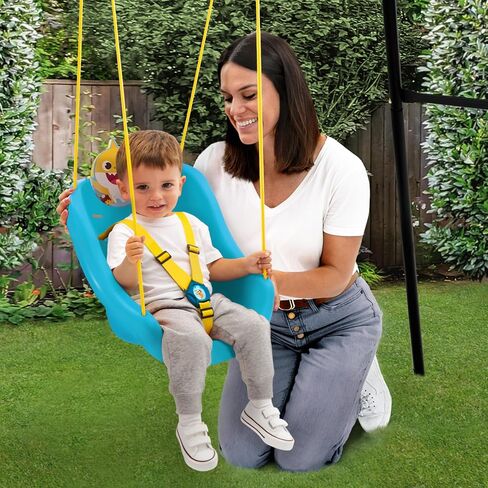 Baby Shark 2-in-1 Outdoor Swing by Delta Children – for Babies and Toddlers – Full Bucket Seat in Saudi Arabia
