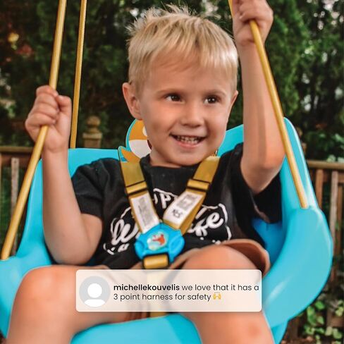Baby Shark 2-in-1 Outdoor Swing by Delta Children – for Babies and Toddlers – Full Bucket Seat in Saudi Arabia