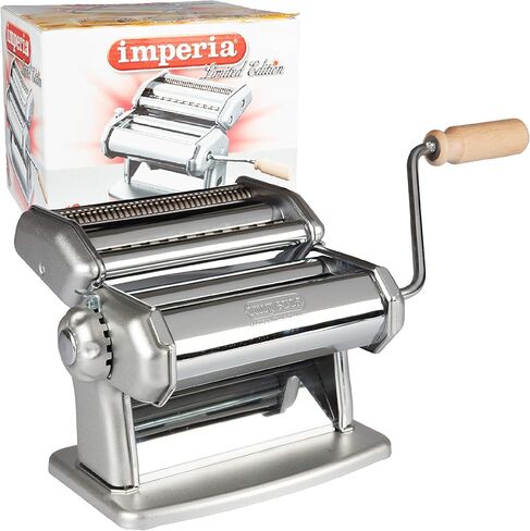 آلة صنع المعكرونة من إمبيريا، إصدار محدود - تصنع 6 أنواع مختلفة من المعكرونة - سمك قابل للتعديل، صنع في إيطاليا - رائعة للطهي الإيطالي محلي الصنع in Kuwait