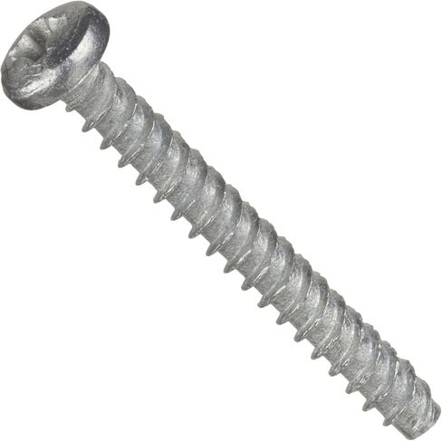 Small Parts 0212LPP Steel Thread Rolling Screw for Plastic, Zinc Plated, Pan Head, Phillips Drive, #2-28 Thread Size, 3/4" Length (Pack of 50) in Saudi Arabia