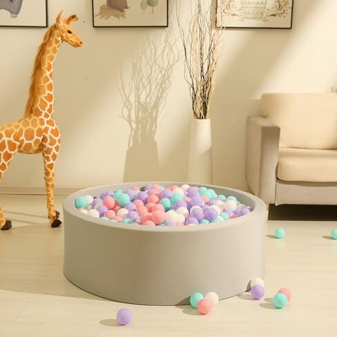GOGOSO Brown Ball Pit Balls for Toddlers 1-3, Pack of 100pcs Phthalate Free BPA Free Non-Toxic 2.2-Inch Crush Proof Play Balls Play Tent Pool Playhouse Playpen Party Decoration in Saudi Arabia
