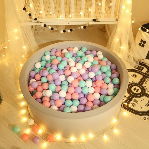 GOGOSO Brown Ball Pit Balls for Toddlers 1-3, Pack of 100pcs Phthalate Free BPA Free Non-Toxic 2.2-Inch Crush Proof Play Balls Play Tent Pool Playhouse Playpen Party Decoration in Saudi Arabia