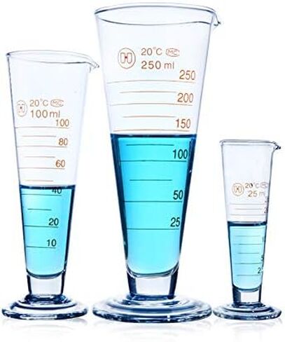 Professional Lab Graduated Measuring Cup with Spout 5ml Wide Mouth Glass Conical Beaker Thickened Borosilicate Beaker Heat Resistant (5ml) in Saudi Arabia