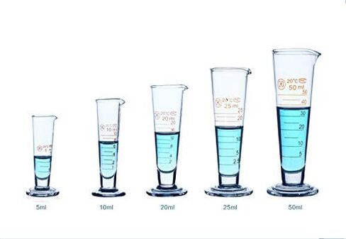 Professional Lab Graduated Measuring Cup with Spout 5ml Wide Mouth Glass Conical Beaker Thickened Borosilicate Beaker Heat Resistant (5ml) in Saudi Arabia