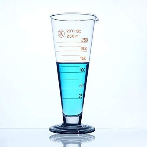 Professional Lab Graduated Measuring Cup with Spout 5ml Wide Mouth Glass Conical Beaker Thickened Borosilicate Beaker Heat Resistant (5ml) in Saudi Arabia