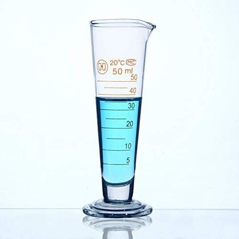 Professional Lab Graduated Measuring Cup with Spout 5ml Wide Mouth Glass Conical Beaker Thickened Borosilicate Beaker Heat Resistant (5ml) in Saudi Arabia