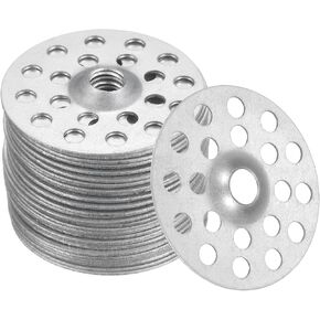 Harfington 500pcs غسالات الجص 1 بوصة أزرار إصلاح الجص أزرار الزنك مطلي بالمعادن غسالات ملف تعريف in Kuwait