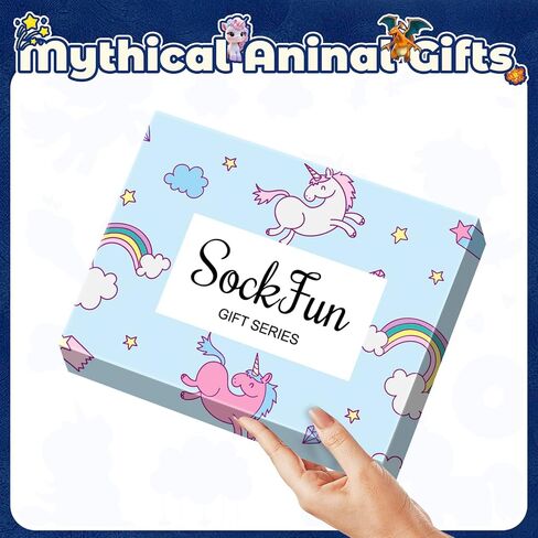 sockfun هدايا مضحكة للفتيات 4-10 سنوات، جوارب الفتيات الجدة جوارب ممتعة للأطفال في صندوق هدية in Kuwait