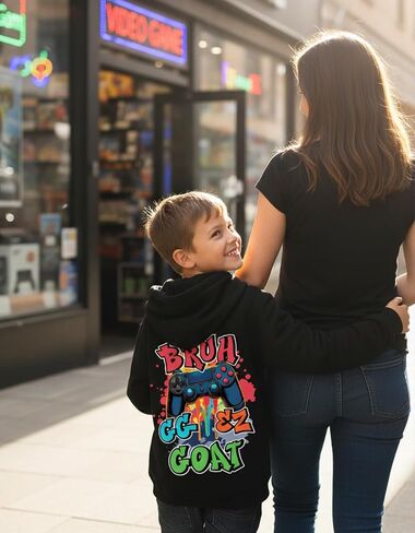 Tstars Funny Kids Gaming Apparel Hoodie Gifts for Gamers I Paused My Game to Be Here Hoodies in Saudi Arabia