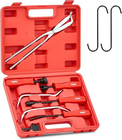 Orion Motor Tech 10-Piece Drum Brake Tool Set, Drum Brake Adjustment Tool Kit with Brake Spring Adjusting Spoons Brake Spring Pliers Compressor Remover, Heavy-Duty Drum Brake Spring Tools with Case in Kuwait