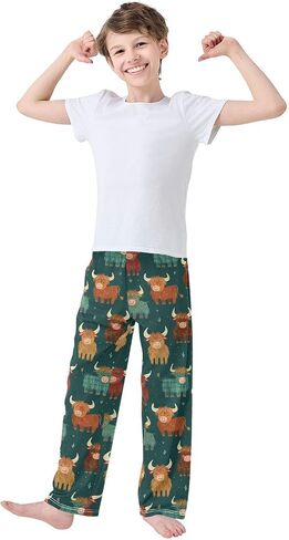 Dussdil Cute Penguin Black White Pajama Pants Long Sleep PJ Pant Pajama Bottoms Elastic Waist Lounge Pants with 2 Pockets M in Saudi Arabia