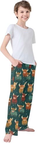 Dussdil Cute Penguin Black White Pajama Pants Long Sleep PJ Pant Pajama Bottoms Elastic Waist Lounge Pants with 2 Pockets M in Saudi Arabia