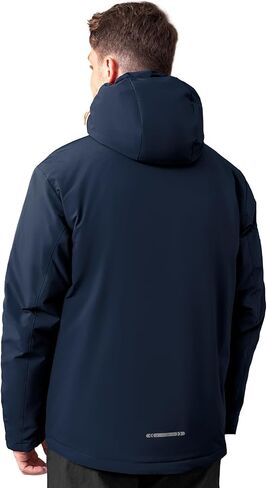 Men's Thermal Waterproof Windproof Jacket Hooded Insulated, Lightweight Winter Snow Coat with Multiple Pockets in Saudi Arabia