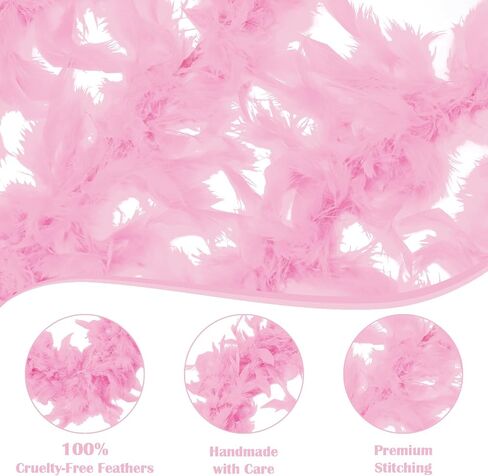 Feather Boa for Party Bulk,Christmas,Centerpieces,Costume Decoration Feathers boa (42g-Rose Red) in Saudi Arabia