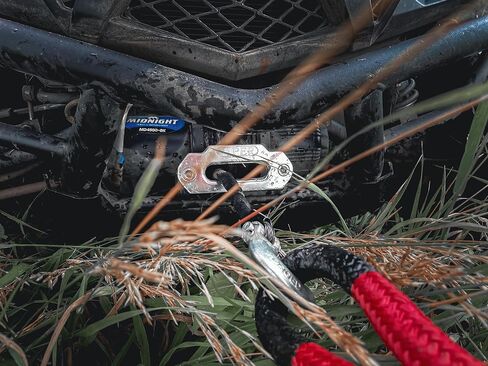 MOTOALLIANCE® Viper 3000lb ATV/UTV Wireless Winch with 50' of Black Synthetic Winch Rope. Waterproof IP67 Rated and Designed in the USA in Saudi Arabia