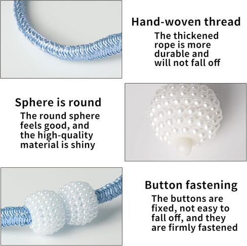 2 PCS Boho Curtain-Tiebacks ، الستائر الأنيقة Tiebacks و Curtain Holdbacks تصميمات ، وربط الستائر الرصيف للاكتتاب المكتب ديكور غرفة المعيشة غرفة نوم (فضي رمادي) in Saudi Arabia