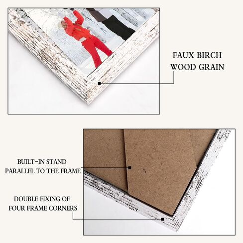 Pharege 5x7 إطار الصورة الأسود ، مجموعة من 18 MDF إطار الحبوب الخشبية للعرض 5 في 7 صور زفاف عائلية على الطاولة أو الجدار in Kuwait