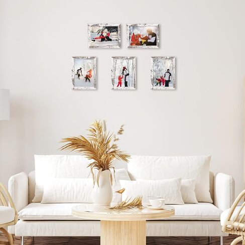 Pharege 5x7 إطار الصورة الأسود ، مجموعة من 18 MDF إطار الحبوب الخشبية للعرض 5 في 7 صور زفاف عائلية على الطاولة أو الجدار in Kuwait