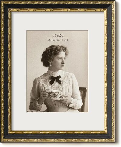 Vintage 4x6 Picture Frame, Ornate Antique Gold 4x6 Frame with Tempered Real Glass, Display 4 x 6 Photo for Tabletop or Wall mount, Retro Home Decor (Brown/Gold, Single) in Saudi Arabia