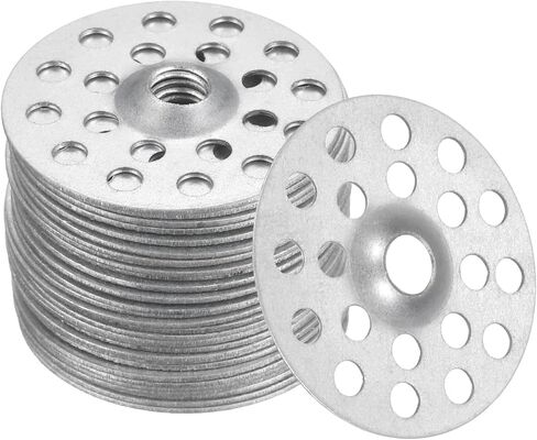HARFINGTON 500pcs Plaster Washers 1 Inch Plaster Repair Rings Buttons Zinc Plated Metal Washer Flat Profile Washers for Wall Ceiling Drywall Repair in Saudi Arabia