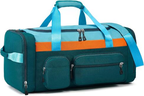 Woomada Kids Travel Duffle Bag مع مقصورة الأحذية والجيب الرطب المثالي للمدرسة والرياضة والرحلات بين عشية وضحاها (وردي) in Kuwait