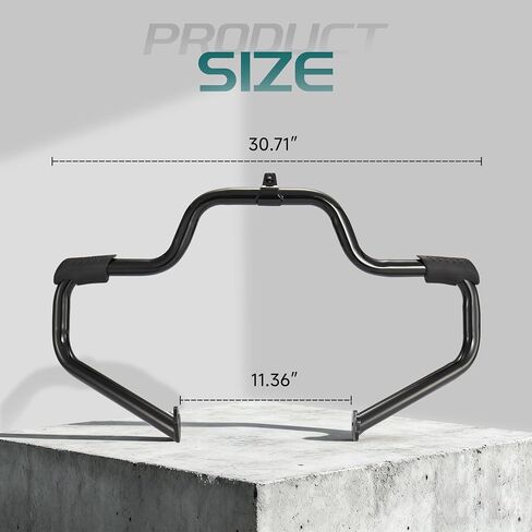 Mokitdora Touring Engine Guard Highway Rail Matach Crash Bar 1.25 "Fat for Harley 2009-Up Road King Street Electra Glide and Trike Models ، Chrome in Kuwait