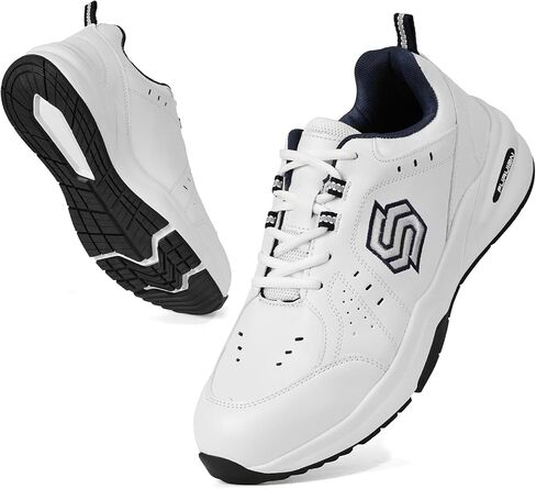 Furuian Steel Toe Shoes for Men Fashion Safety Shoes for Men Comfortable Steel Toe Sneakers Stylish Mens Safety Work Sneakers in Saudi Arabia