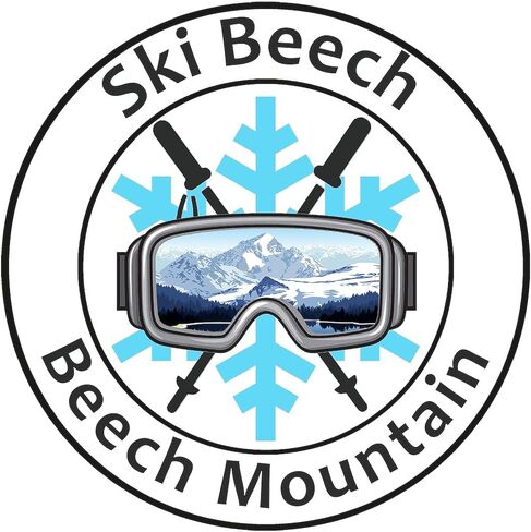 Cafepress Ski Beech Beech Mountain North Carolina Oval Car Sticker in Kuwait