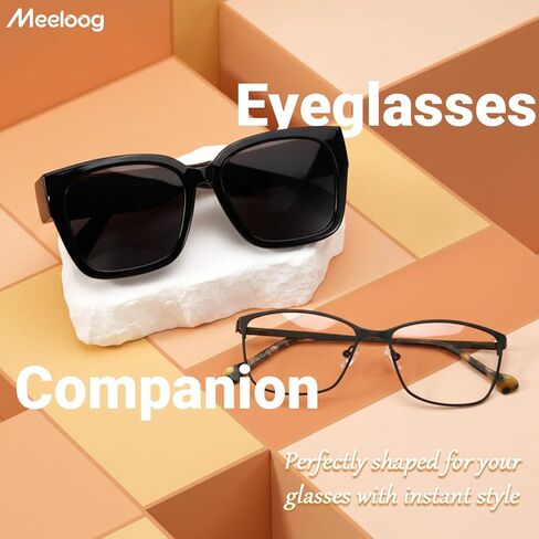 Meeloog Polarized Fit Over Glasses Sunglasses for Women UV Protection, Trendy Square Wrap Around Shades for Driving Riding in Kuwait
