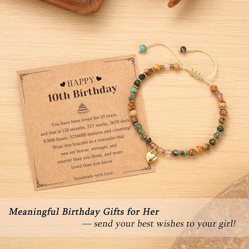 Birthday Gifts for Her Women Unique Natural Stone Bracelet, Women Teen Girls Trendy Stuff Gifts for Daughter Granddaughter Niece, Suitable As A Gift on Christmas Valentines Day Graduation in Saudi Arabia