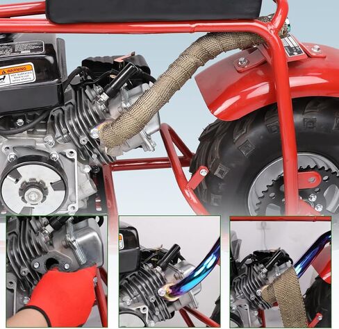 CT100U أنبوب العادم متوافق مع Predator 79cc 98cc 99cc 3.0hp 154f محرك Mini Bike Coleman CC100X Massimo MB100 F-RP GMB100 RASCAL LITE MINIBIKE PARS in Saudi Arabia