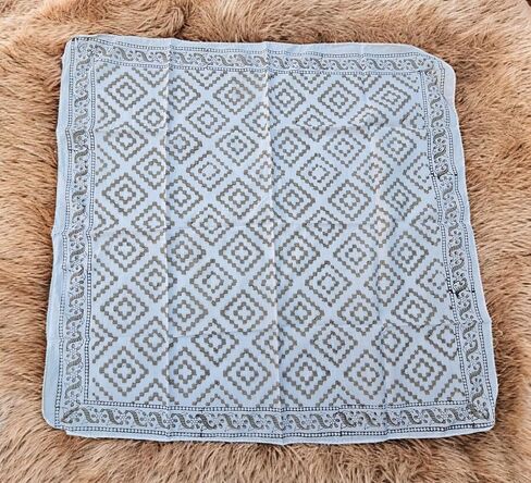 100 ٪ Bandanas Cotton 21 "x21" كتلة اليد طباعة القطن باندانا للرجال والنساء مناديل للرجال مجموعة الأوشحة من 4 in Saudi Arabia