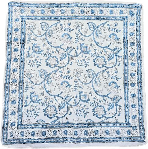 100 ٪ Bandanas Cotton 21 "x21" كتلة اليد طباعة القطن باندانا للرجال والنساء مناديل للرجال مجموعة الأوشحة من 4 in Saudi Arabia