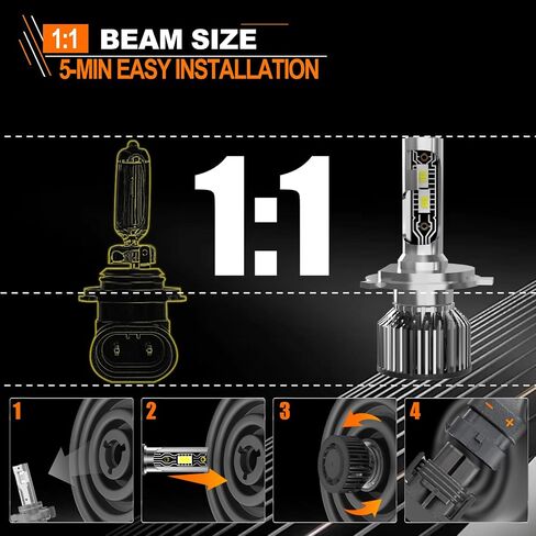 Compatible for Nissan Altima 2007-2018 Light Bulbs, High Beam Low Beam Fog Lights 6500K White Light Combo Kit, Plug-N-Play, 44000LM Powersports Bulbs,6-Pack in Saudi Arabia