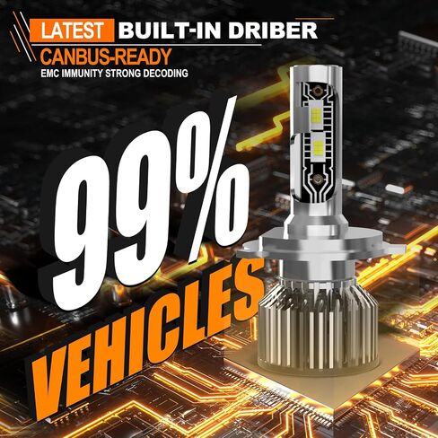 Compatible for Nissan Altima 2007-2018 Light Bulbs, High Beam Low Beam Fog Lights 6500K White Light Combo Kit, Plug-N-Play, 44000LM Powersports Bulbs,6-Pack in Saudi Arabia