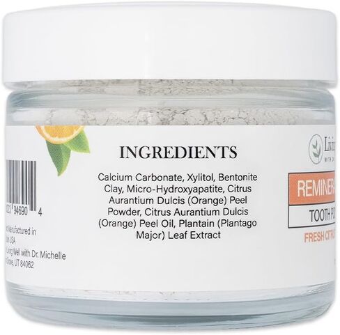 إعادة تقديرية وتبييض مسحوق الأسنان بارد النعناع | صيغة هيدروكسيباتيت خالية من الفلورايد | يدعم قوة المينا والتبييض الطبيعي in Kuwait