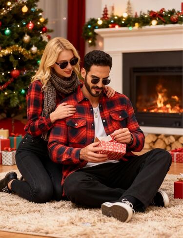 TACVASEN Men's Flannel Shirt Jacket Quilted Lined Long Sleeve Button Down Shirts Jacket in Saudi Arabia